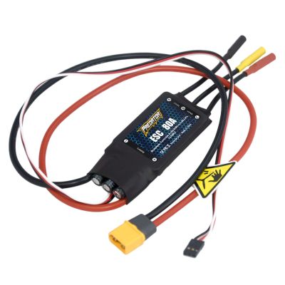 ECHOBBY FMS Part Brushless ESC 80A with 7A SBEC for YAK130 V2 Avanti V3 1700mm P-51 F4U V3 70mm Viper