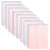 16 Pack Super Soft Baby Burp Cloths, Baby Washcloths, Ultra Absorbent Large Newborn Burping Cloth for Boy and Girl, Milk Spit Up Rags, Unisex for Baby Sensitive Skin, Pink and White, 16  12 Inch view 1