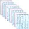 16 Pack Super Soft Baby Burp Cloths, Baby Washcloths, Ultra Absorbent Large Newborn Burping Cloth for Boy and Girl, Milk Spit Up Rags, Unisex for Baby Sensitive Skin, Aqua and White, 16 x 12 Inch view 1