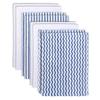 8 Pack Super Soft Baby Burp Cloths, Baby Washcloths, Ultra Absorbent Large Newborn Burping Cloth for Boy and Girl, Milk Spit Up Rags, Unisex for Baby Sensitive Skin, Navy Blue and White, 16 x 12 Inch view 1