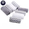 16 Pack Super Soft Baby Burp Cloths, Baby Washcloths, Ultra Absorbent Large Newborn Burping Cloth for Boy and Girl, Milk Spit Up Rags, Unisex for Baby Sensitive Skin, Grey and White, 16 x 12 Inch view 2