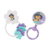 2 Pack Disney Princess Character Shape Rattle and Keyring Teether, Premium Toddler Birthday Toys, Infant Teething Toys, Great for Newborn Shower Gifts view 1