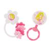 2 Pack Disney Princess Character Shape Rattle and Keyring Teether, Premium Toddler Birthday Toys, Infant Teething Toys, Great for Newborn Shower Gifts view 1