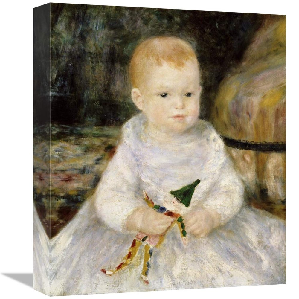 16 in. Child with a Toy Clown Art Print - Pierre-Auguste Renoir