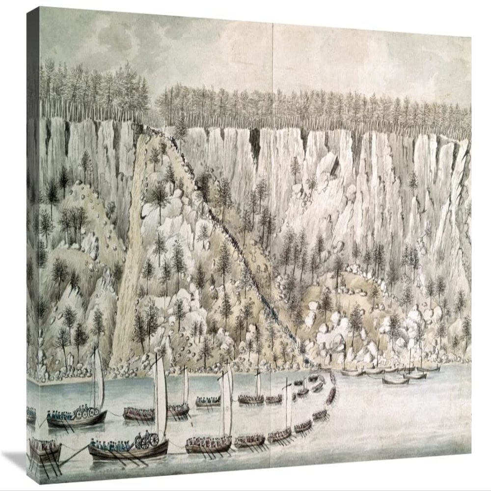 30 in. Landing of The British Forces in The Jerseys Art Print - Lord Rawdon