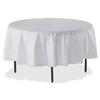 Round Tablecover, Plastic,84 in. Diameter, 6-PK,WE view 1