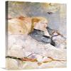 36 in. Young Girl with a Puppet Art Print - Berthe Morisot view 1