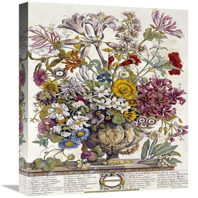 22 in. October - Twelve Months of Flowers Art Print - Robert Furber