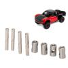 Dilwe RC Axle Pins, Steel Drive Shaft Pins with Set Screws for Summit 1/10 RC Car, RC Wheel Drive Adaptor Pin Wheel Axle Pin RC Accessories view 4