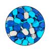 Zion Judaica Hanukkah Dreidels Multi Blue, White Medium Size Dridels Bulk Plastic Drydlech Hebrew Letters and English Transliteration Includes Traditional Chanukah Game Guide Ziplock Bag Hanuka Fun view 3