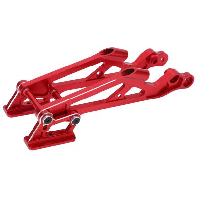 RC Wing Mount Set, RC Car Wing Mount Set Adjustable Metal Rear Wing Mount Set for Arrma 1/8 Remote Control Car Upgrade Accessories(red)