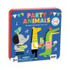 Petit Collage Magnetic Play Set, Party Animals  Mix & Match Magnetic Game Board, Ideal for Ages 3+  Includes 2 Magnetic Scenes and Over 25 Magnet Pieces, Ideal Travel Activity for Kids
