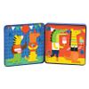 Petit Collage Magnetic Play Set, Party Animals  Mix & Match Magnetic Game Board, Ideal for Ages 3+  Includes 2 Magnetic Scenes and Over 25 Magnet Pieces, Ideal Travel Activity for Kids view 2