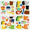 Petit Collage Magnetic Play Set, Party Animals  Mix & Match Magnetic Game Board, Ideal for Ages 3+  Includes 2 Magnetic Scenes and Over 25 Magnet Pieces, Ideal Travel Activity for Kids view 3