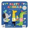 Petit Collage Magnetic Play Set, Party Animals  Mix & Match Magnetic Game Board, Ideal for Ages 3+  Includes 2 Magnetic Scenes and Over 25 Magnet Pieces, Ideal Travel Activity for Kids view 4