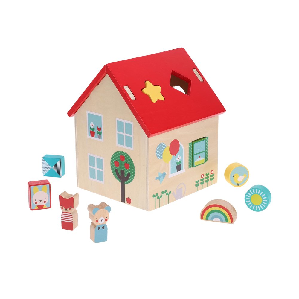 Petit Collage Shape Sorter Wooden Play Set