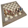 American Revolutionary War of Independence Hand Painted Luxury Pewter Chessmen view 4