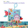 bebe mondo Fish Crinkle Baby Books 0-6 Months, Newborn Infant Tummy Time Toy High Contrast Sensory Baby Toys 6 to 12 Months Touch Feel Books, Shower for Boy Girl 1 Year Old, Shark view 2