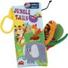 bebe mondo Jungle Baby Stroller Toys,Baby Books 0-6 Months,Touch and Feel Crinkle Cloth Books for Babies Infant Newborn Toys 0-3-6-12-18 Months, Interactive,Shower Gifts for Boys Girls view 1