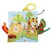 bebe mondo Jungle Baby Stroller Toys,Baby Books 0-6 Months,Touch and Feel Crinkle Cloth Books for Babies Infant Newborn Toys 0-3-6-12-18 Months, Interactive,Shower Gifts for Boys Girls view 2