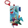 bebe mondo Fish Baby Books Toys 0-6-12-18 Months,Touch Feel Crinkle Soft Cloth Books for Babies Infant Newborn, Baby Girl Boy Shower Toys,Teething Teethers,Stroller Toy-Mermaid view 1