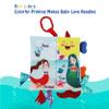 bebe mondo Fish Baby Books Toys 0-6-12-18 Months,Touch Feel Crinkle Soft Cloth Books for Babies Infant Newborn, Baby Girl Boy Shower Toys,Teething Teethers,Stroller Toy-Mermaid view 2