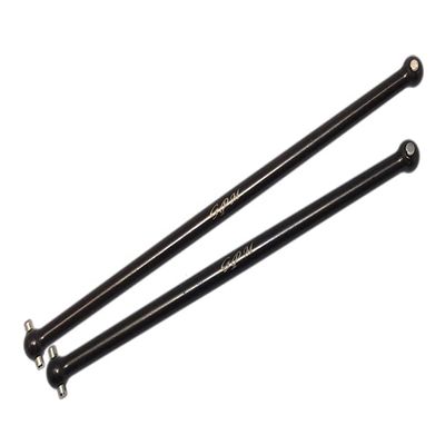 2Pc Set Carbon Steel Dogbone for Arrma 1/7 Fireteam Tactical Unit 6S Blx-Ara7618 by GPM (Black)