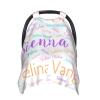 Personalized Baby Name Car Seat Covers for Girls,Nursing Custom Carseat Canopy for Babies Boy Winter Breastfeeding Cover Car Seat Canopies for Newborn Infant Toddler view 2