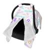 Personalized Baby Name Car Seat Covers for Girls,Nursing Custom Carseat Canopy for Babies Boy Winter Breastfeeding Cover Car Seat Canopies for Newborn Infant Toddler view 3