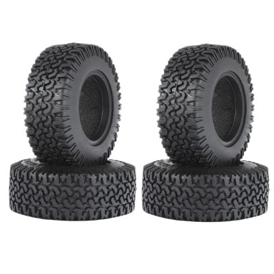 RC Car Tires,WONFAST 4PCS 1.55 inch Mud Wheel Tyre Terrain Crawler Rubber Tires Foam Insert for 1:10 RC Crawler Car for 1:10 Axial 90069 TF2 D90 CC01 LC70 Tamiya MST JIMNY UTB18(76MM-A)
