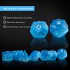 UDIXI Gemstone DND Dice Set 7PCS Stone D&D Polyhedral Dice Set for RPG Tabletop Games (Blue Cat's Eye) view 3