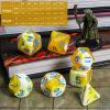 CiaraQ DND Polyhedral Dice Set with a Black Dice Bag for D&D RPG MTG Role Playing Table Games view 3