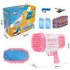 Bubble Gun, Bazooka Bubble Machine Gun, Bubble Blaster Gun with Bubble Solution, 69 Holes Bubble Bazooka Gun Outdoor Summer Toy Party Favors for Kids Pink Christmas Bubble Maker Blowers view 3