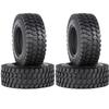 RC Car Tires,WONFAST 4PCS 1.55 inch Mud Wheel Tyre Terrain Crawler Rubber Tires Foam Insert for 1:10 RC Crawler Car for 1:10 Axial 90069 TF2 D90 CC01 LC70 Tamiya MST JIMNY UTB18(76MM-B) view 1