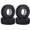 RC Car Tires,WONFAST 4PCS 1.55 inch Mud Wheel Tyre Terrain Crawler Rubber Tires Foam Insert for 1:10 RC Crawler Car for 1:10 Axial 90069 TF2 D90 CC01 LC70 Tamiya MST JIMNY UTB18(76MM-B) view 2
