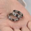 Fuqimanman2020 Sea Turtle Spinner Band Ring Anxiety Relief Fidget Anti Stress Rings Stainless Steel Enamel Relieving for Women Men Couple Hawaiian Beach Animal Jewelry-Steel 11 view 2