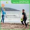PULEEBO Toss and Catch Ball Game Set - Fruit Design Catch Game for Kids Adults Beach Yard Lawn Outdoor Indoor 6 Sticky Paddles 3 Balls and 1 Storage Bag view 3