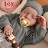 JIZHI Lifelike Reborn Baby Dolls Boy - 17-Inch Soft Body Realistic-Newborn Full Body Vinyl Real Life Baby Dolls with Toy Accessories for Kids Age 3 4 5 6 7 + view 2
