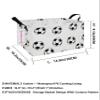 QUEENLALA Rectangular Laundry Hamper/Foldable Nursery Laundry Basket for Organizing/Storage Bin Baskets/Children Toy Office Bedroom/Toy Bin Closet Shelf BasketsRec-Football view 2
