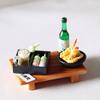SXFSE Dollhouse Accessories, 1:12 Dollhouse Miniature 9 Pcs Mini Japanese Sushi Fish Ball Tempura Bento view 2