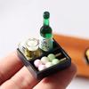 SXFSE Dollhouse Accessories, 1:12 Dollhouse Miniature 9 Pcs Mini Japanese Sushi Fish Ball Tempura Bento view 3