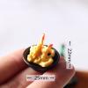 SXFSE Dollhouse Accessories, 1:12 Dollhouse Miniature 9 Pcs Mini Japanese Sushi Fish Ball Tempura Bento view 4
