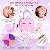 Pretend Play Makeup Kit for Little Girls with Unicorn Purse: Fake (Not Real) Make up Toy Set for Toddlers and Kids - Includes Hair and Nails Accessories, Baby Girl Toys Princess Toddler Gift Set view 4
