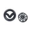 HIRCQOO 16-Spoke OD 86mm/3.38'' 16-Spoke 12mm Hex Hub Wheel Rims & Rubber Tires Compatible with Redcat Tornado HPI HSP Kyosho Losi 1/10 Scale Off Road Buggy (Black) view 4