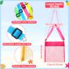Boao 20 Packs Mesh Beach Bag Sand Toy 9.5 x 9 Inch Seashell Collecting Bag Outdoor Swimming Beach Accessories Gift for Boys and Girls(Colorful,Classic) view 2