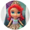 Amarina Packed in Clear Box for Gift Disney Princess Mini Poseable 3.5'' Doll Choose from All 11 Style Princess Characters (Ariel with Legs) (217584PQ) view 2