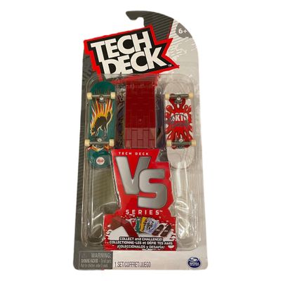 Tech Deck VS Series Sk8shop Mini Skateboard Fingerboard, Obstacle & Challenge Card Set (Flip)