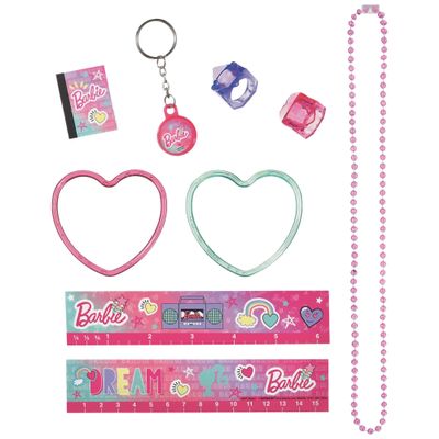 Amscan Barbie Dream Together Mega Mix Value Pack - 11.5" x 9"(48 Pieces) - Assorted Colorful Plastic Playset for Hours of Fun, Kids & Collectors Alike