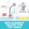 Kids Toy Kitchen Sink Faucet Replacement Accessories for Pretend Play Sinks with Running Water view 3