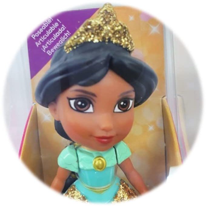 Amarina Packed in Clear Box for Gift Disney Princess Mini Poseable 3.5 inch Doll Choose from All 11 Style Princess Characters (Jasmin) (217584PQ)